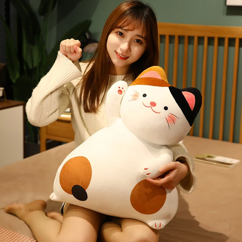 Симпатичные плюшевые счастливые кошки 40 см игрушки мягкий милый кролик кукла кот