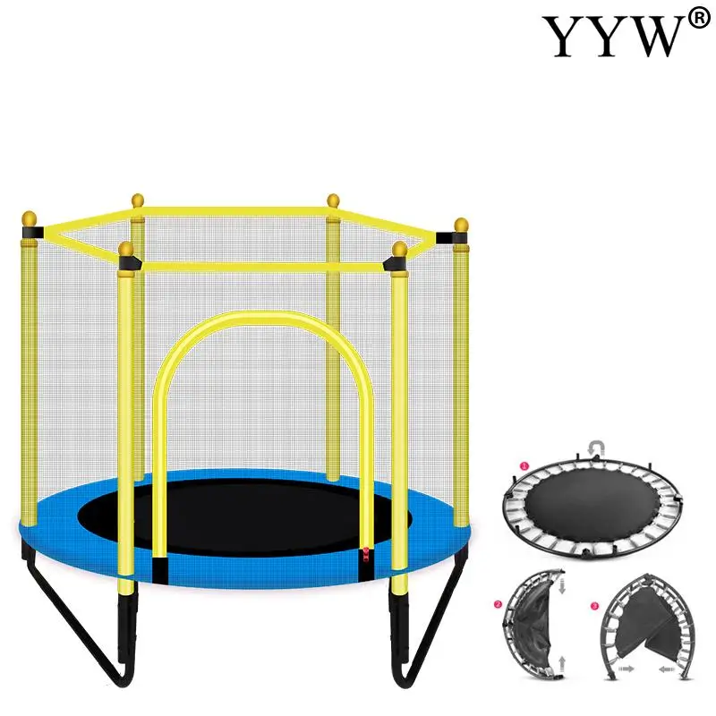 Высококачественный детский батут Круглый бесшумный Фитнес Эластичный трос для