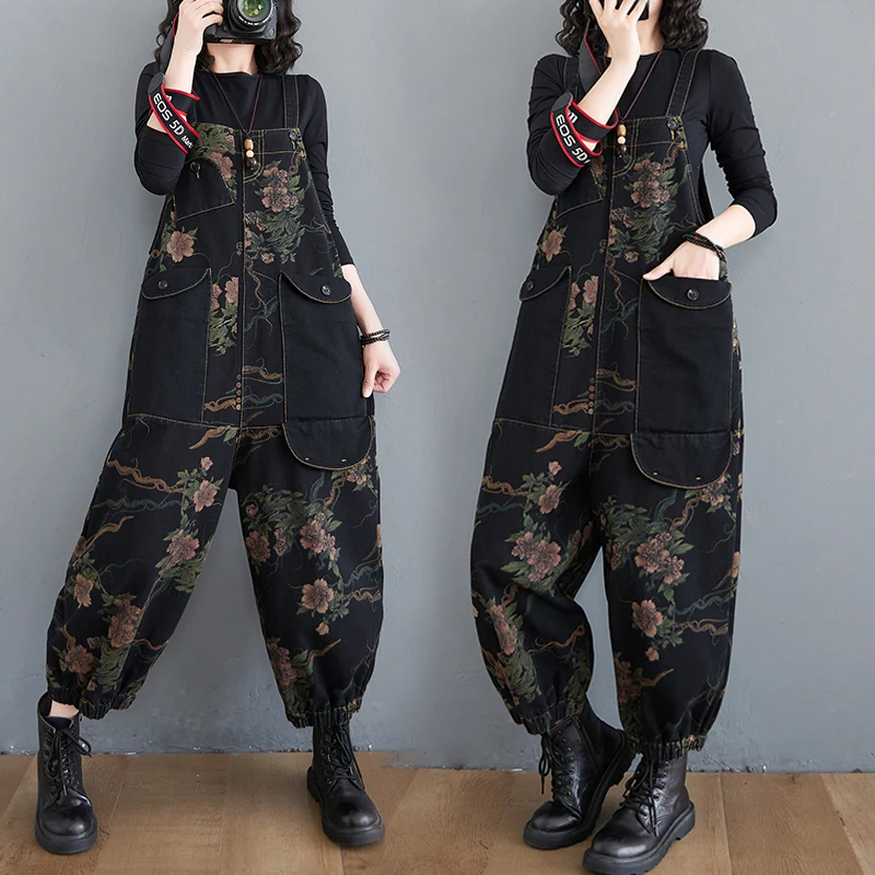 

New Women Casual Strap Jumpsuit Playsuits High Quality Denim Overalls Trousers Bib Pants Rompers