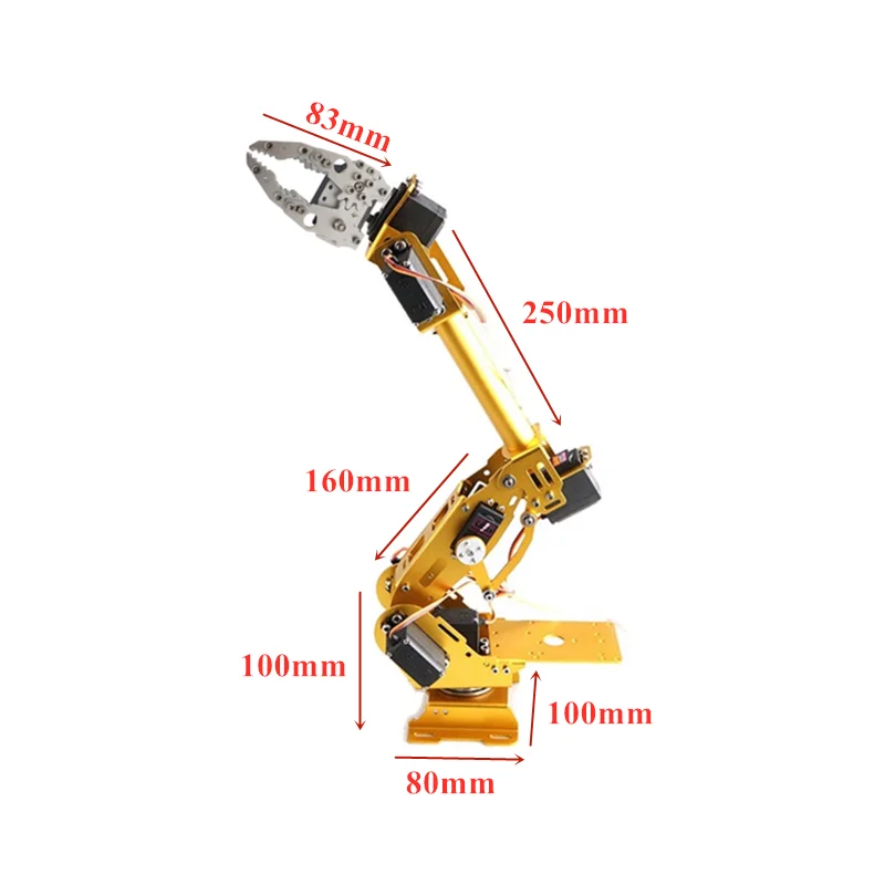 Металлический робот манипулятор DoArm S8 8 DoF из алюминиевого сплава/ручной ABB Arm Model