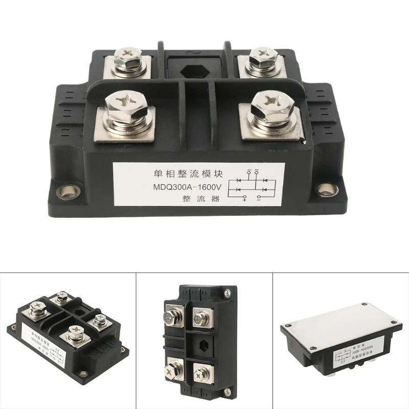 

One Phase Bridge Rectifier MDQ 300A 1600V Single-Phase Diode Bridge Rectifier 4 Terminal Diode Rectification Module with X37E