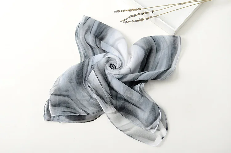 2020 новый красочный праздничный жоржет шифон шарф Шелковый квадратный хиджаб