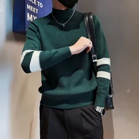 mens sweater bottomed knit winter clothes pullover long sleeve set head leisure fashion streetwear tidal current hot sale