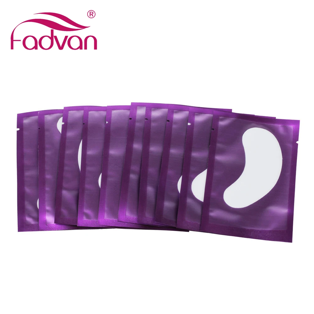 Fadvan 100 пар накладки под глаза для макияжа ресниц строительные искусственная кожа