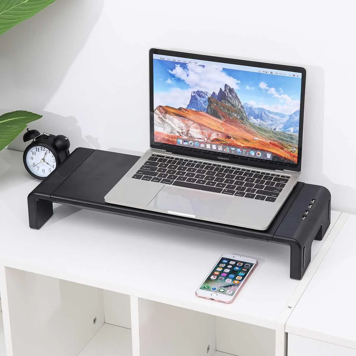 Настольный кронштейн для смарт-монитора и телевизора подставка с 4 USB 2 0 портами |