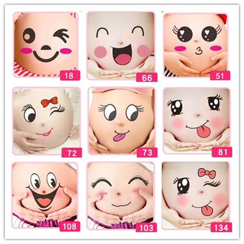 Временная тату-наклейка на живот для беременных женщин | Красота и здоровье