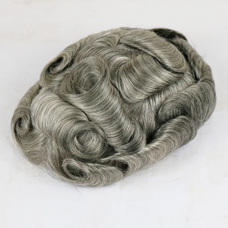 7x9 дюймов 8x10 супер прочный мужской парик из тонкой кожи искусственной вокруг