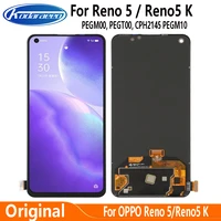 original 6 43 for oppo reno5 reno 5 pegm00 pegt00 cph2145 cph2159 lcd screen touch digitizer display for reno5 k pegm10 lcd
