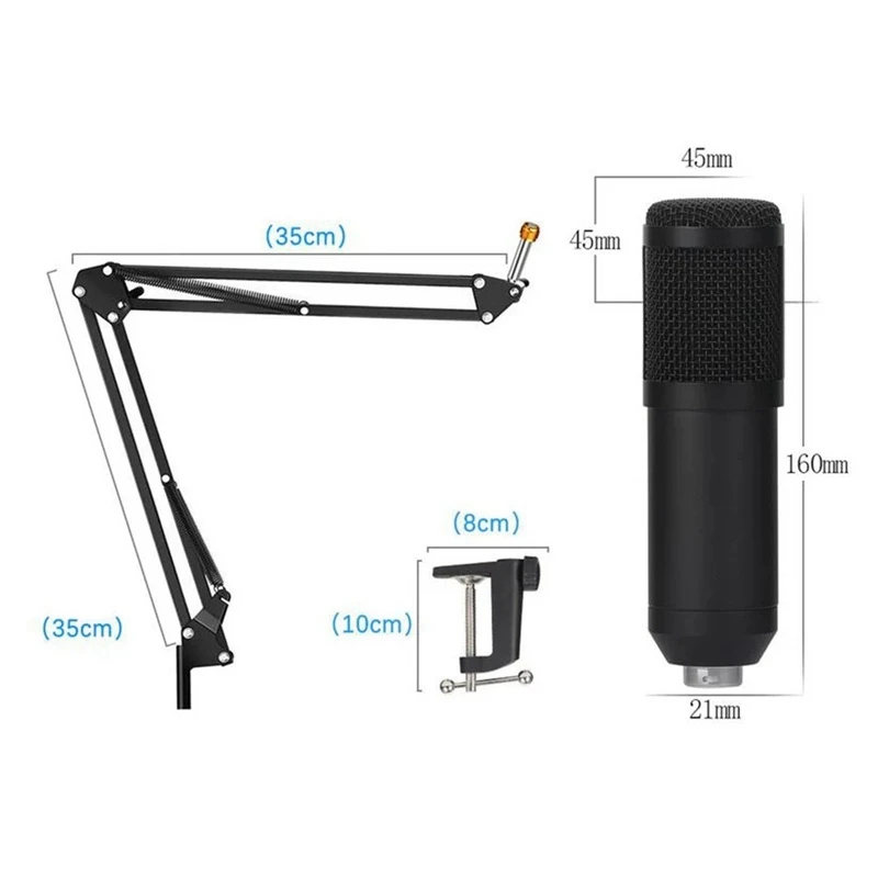 Студийный конденсаторный микрофон для сетевого вещания онлайн пения |