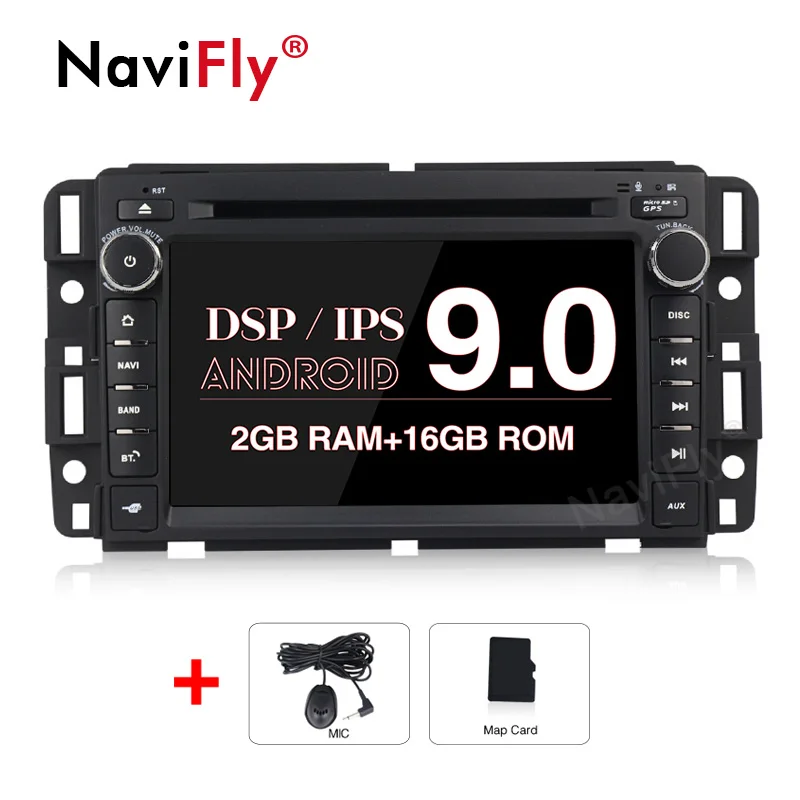 " ips DSP Android 9,0 8 ядерный Автомобильный gps навигация для GMC Yukon Sierra Tahoe Acadia Suburban Chevrolet Enclave Автомобильный dvd Радио gmc - Цвет: 4Core 2G 16G 7inch