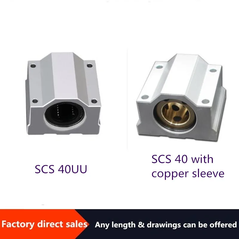 

Линейный ползунок подшипник оптическая ось сиденье направляющее сиденье для стержня Тип коробки SCS40slider /SCS40 с медным рукавом