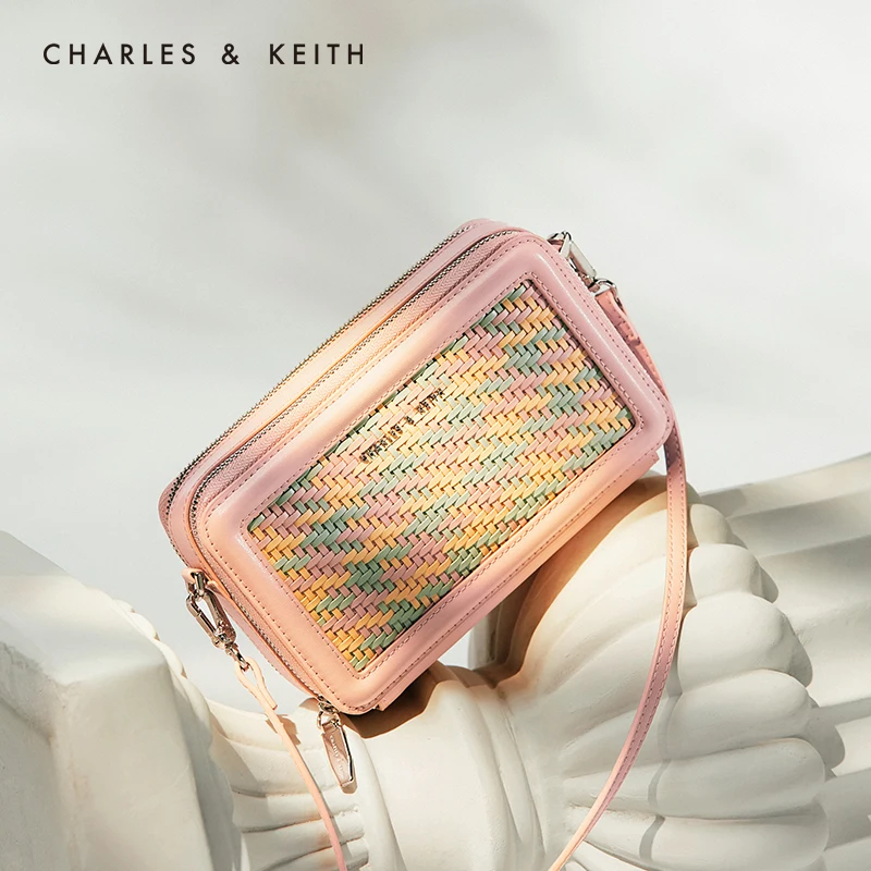 CHARLES＆KEITH Новинка на Лето2020 CK6 10840197 1Женская Cумка плечо Тканый материал сумки