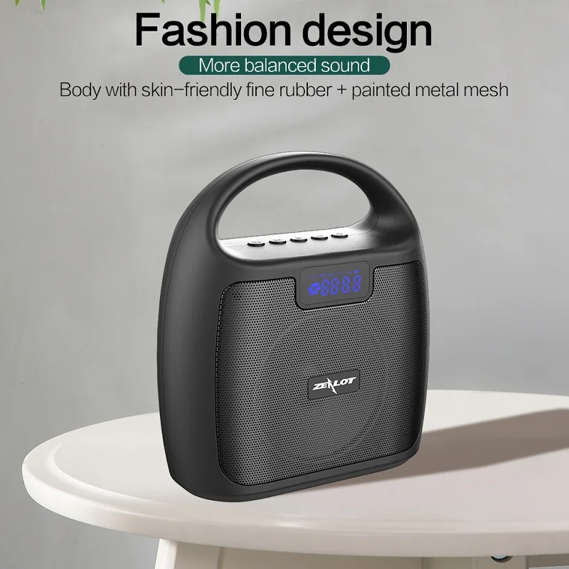 Bluetooth-Колонка ZEALOT S42 TWS переносная Колонка для улицы поддержка TF-карты мощность 10
