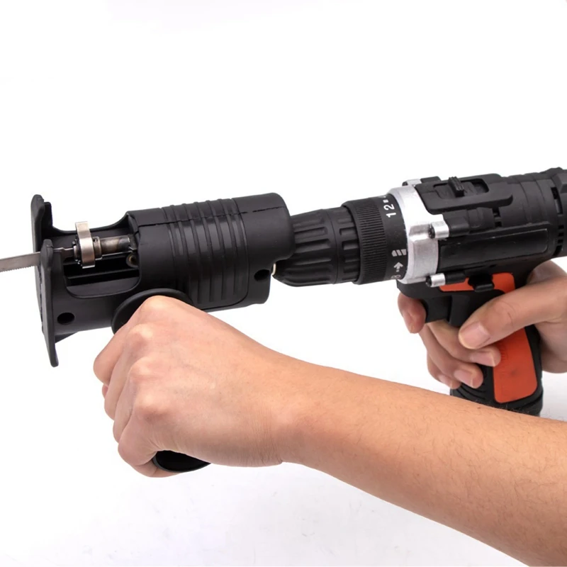 

Conversion Head of Screwdriver Electric Drill to Electric Saw Reciprocating Saw Household Hacksaw Wood Tools