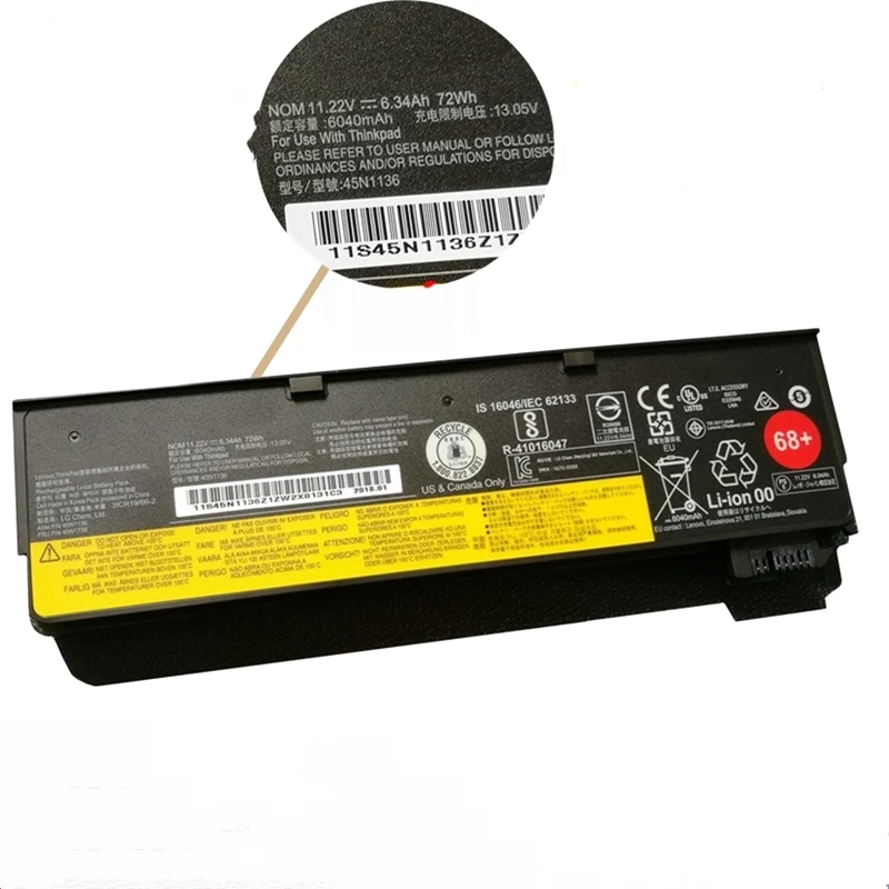 csmhy 24wh 48wh laptop battery for lenovo thinkpad x240 x260 x270 x250 l450 t450 t470p t450s t440s k2450 w550s 45n1136 45n1738 free global shipping