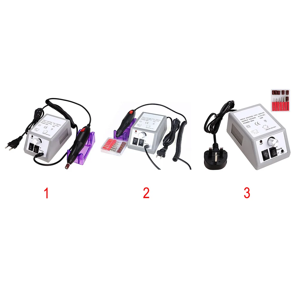 

Professional Electric Acrylic Polish Nail Drill File Machine Manicure Pedicure Kit with Bits Manicure Set
