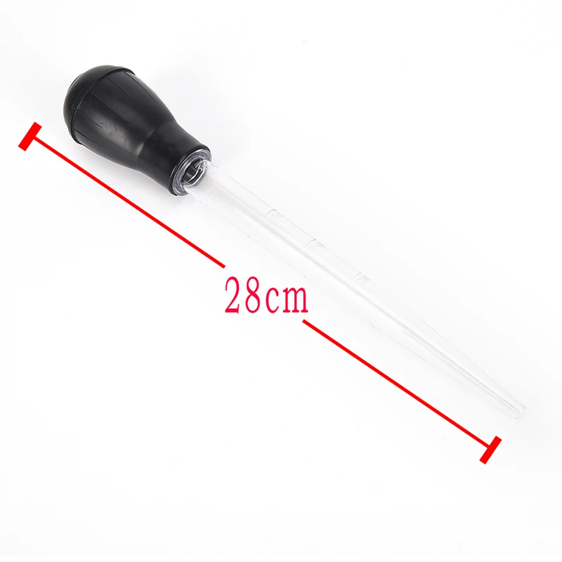 

30ml Gadgets Chicken Turkey Poultry BBQ Syringe Pastry Tube Barbecue Oil Dropper Cooking Tool 28cm Random Colors