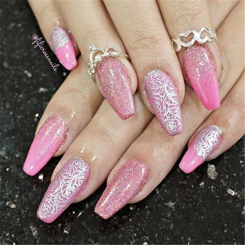 BeautyBigBang 6*6 см квадратная пластина для штамповки ногтей кружева цветок аксессуары для дизайна ногтей шаблон изображения пластины трафареты для штамповки ногтей плесень