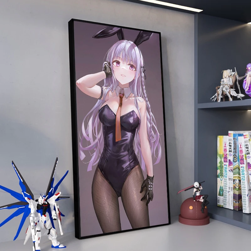 Привлекательный комбинезон кролик девушка персонаж аниме плакат настенное