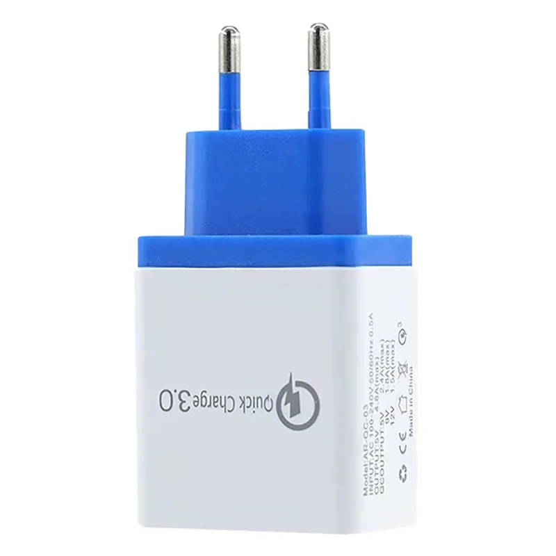 Быстрая зарядка QC 3 0 зарядное устройство с 4 USB портами быстрая адаптер вилкой для