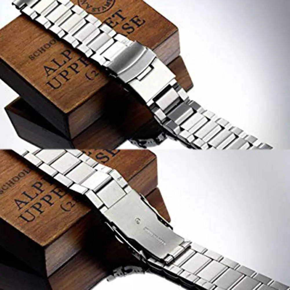 Твердый двойной замок (для клапанного переключателя) ремешок из нержавеющей