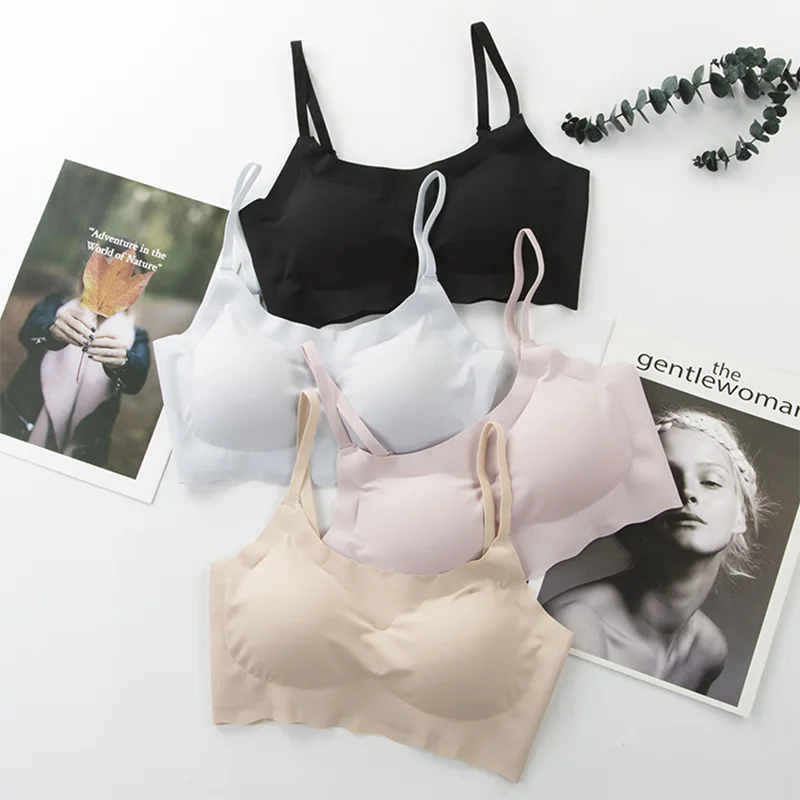 

3D Sexy Lingerie Seamless vest Sport Bra Strapless Top Bra Push Up Bralette Brassiere Women Underwear chest wrap sleeping sling