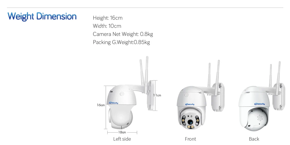 1080p WiFi PTZ IP камера Outdooor беспроводная домашняя безопасность скорость купольная CCTV камера безопасности Авто трек домофон видео наблюдение