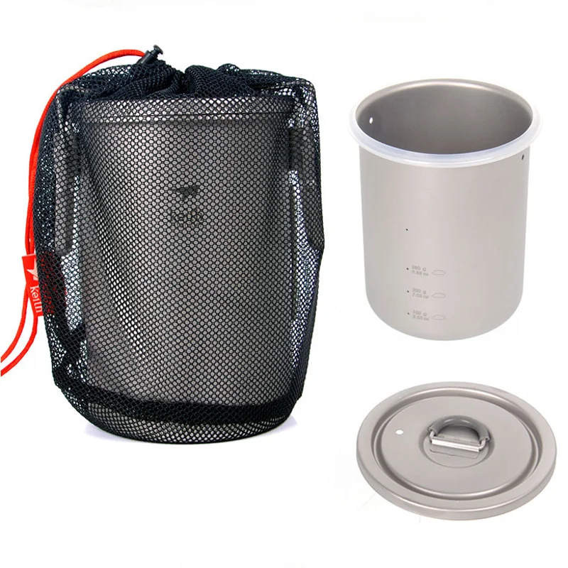 Уличный кухонный горшок ссветильник легкая Титановая посуда портативная плита