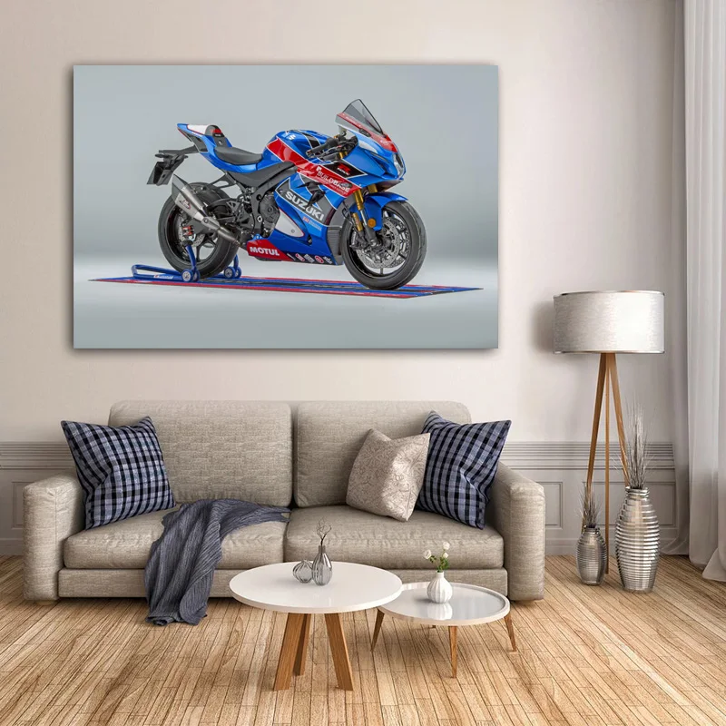 DIY картины в рамке мотоцикл Suzuki GSX-R1000R Спорт Superbike холст настенные художественные