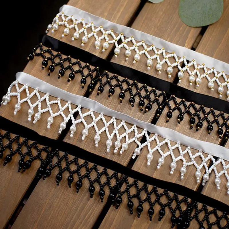 

New Handmade Bead Pearl Bead Tassel Ribbon Lace Garment Home Textile DIY Accessories