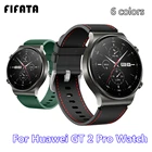 Кожаный ремешок FIFATA для Huawei Watch GT 2 Pro, сменный ремешок на запястье, браслет для смарт-часов Huawei GT2 Pro, аксессуары