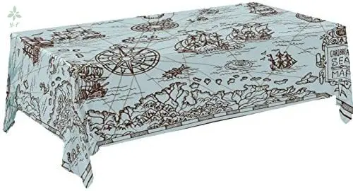 Домашний декор карта винтажная Пиратская скатерть современный стол диван для