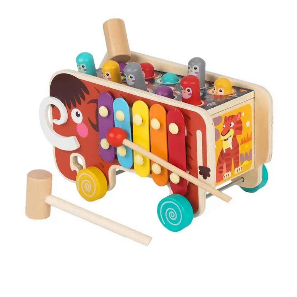 Деревянные двойные строительные блоки игрушки для хомяка развивающие навыки