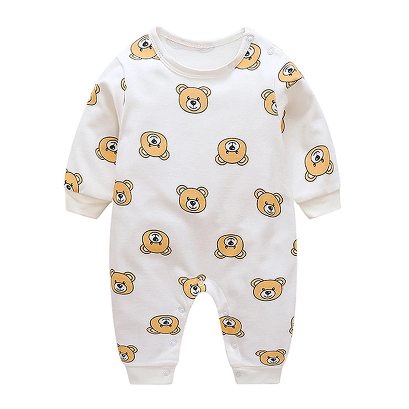 BB8-2bear Одежда с рождественским оленем Детские комбинезоны для мальчиков и девочек, комбинезон с длинными рукавами для новорожденных, хлопковая одежда для ползания с героями мультфильмов для малышей возрастом от 3 до 18 месяцев - Цвет: BB8-2bear
