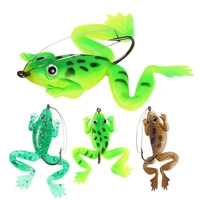 52g6cm hot lifelike new artificial spinner sinking bass bait rubber frog soft fishing lures