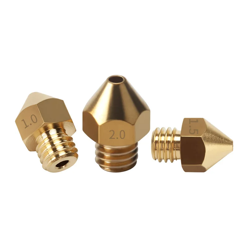 

3D Printer Nozzle Large Diameter Large Aperture 1MM 1.5MM 2MM 3MM Brass Consumable Nozzle