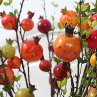 1 pcs 60cm to 98cm 4 types available beautiful artificial pomegranate plastic fruit branch home garden decoration f570