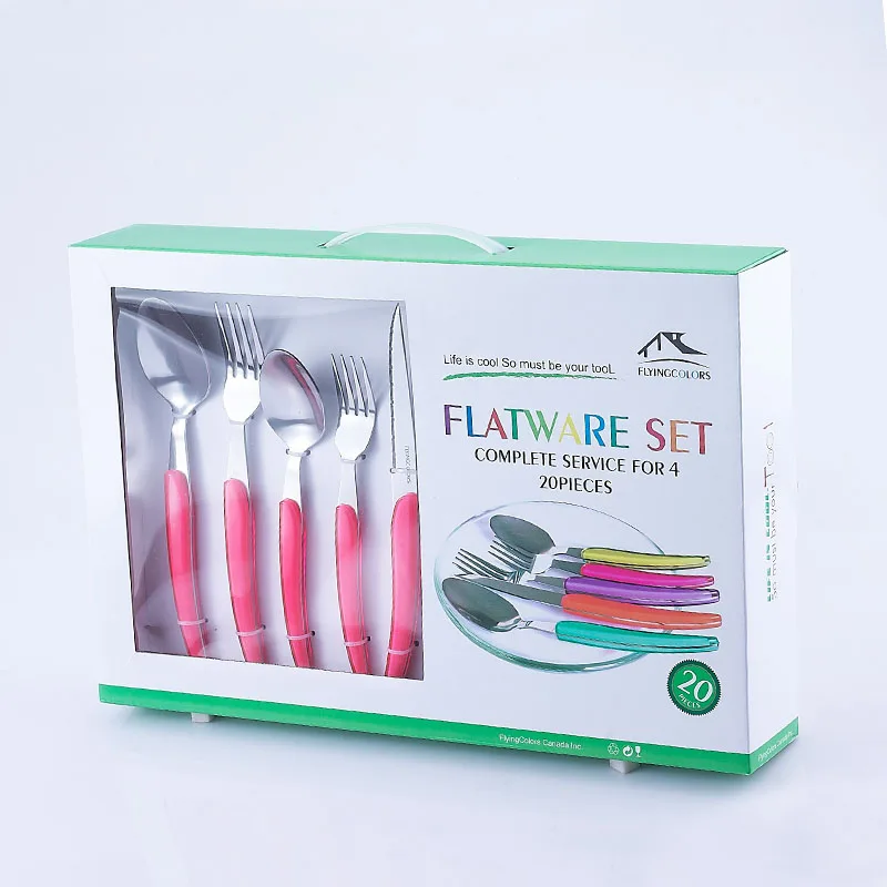 

Culinary Food Cutlery Tableware Set Stainless Steel Dinnerware Set Promotion dinnerware set 20-Piece Service for 4 person