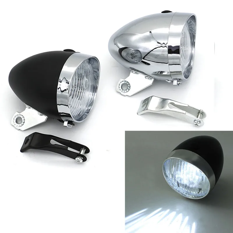 

Classic 200Lm Led Vintage Bike Headlight Bicycle Retro Head Light Front Fog Lamp
