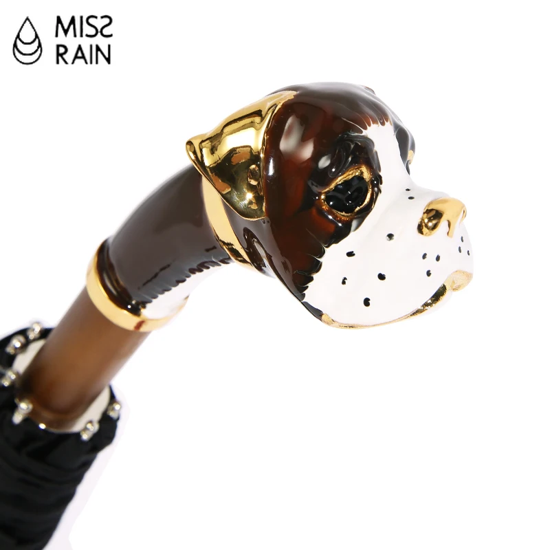 Economici MissRain Cane Maniglia Creativi Di Uomini Ombrello Di Lusso Semi Automatico Antivento Lunghi Delle Signore Parasole Protezione Uv Viaggio Rian Gear