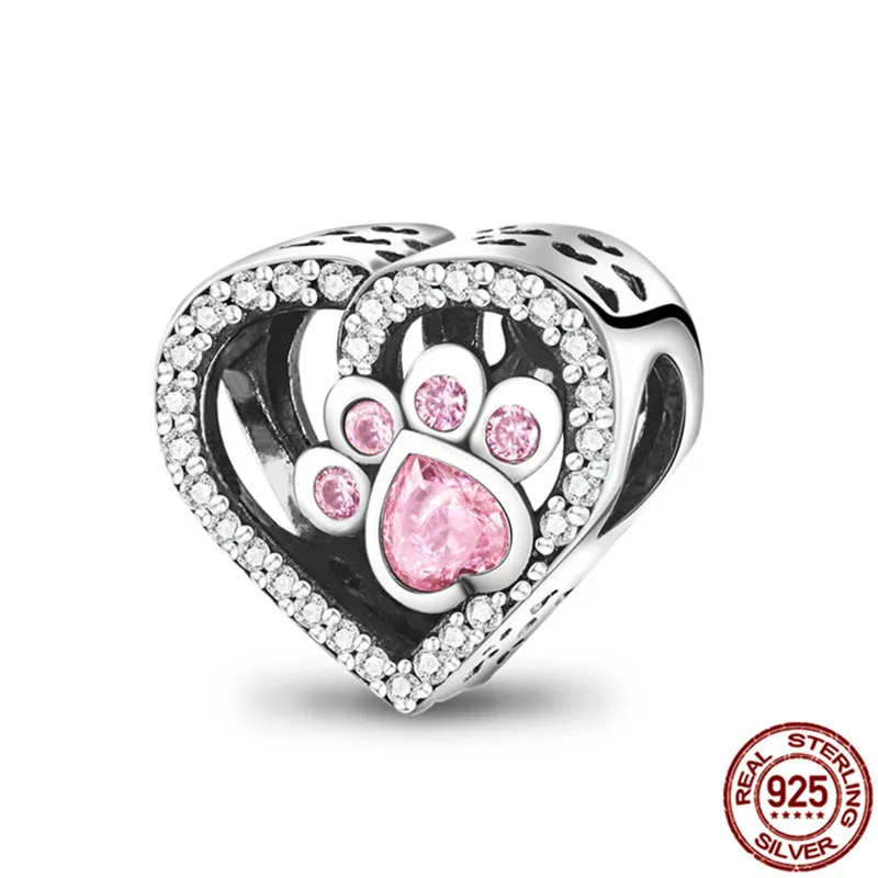 

New Products 2021Arrival 100% Real 925 Sterling Silver Cute Claw Bones Ove Beaded Beads Fit Original 3mm Bracelet DIY Jewelry