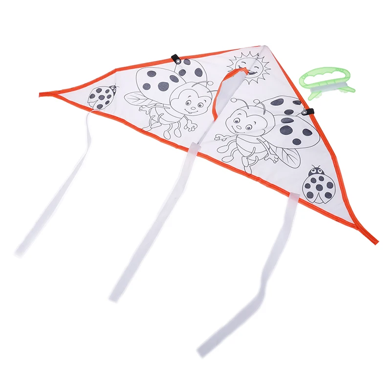 Cometa de playa para ni&ntilde;os, juguetes deportivos divertidos, bricolaje, pintura, cometa, p&aacute;jaro m&aacute;gico, volando, plegable, al aire libre-2