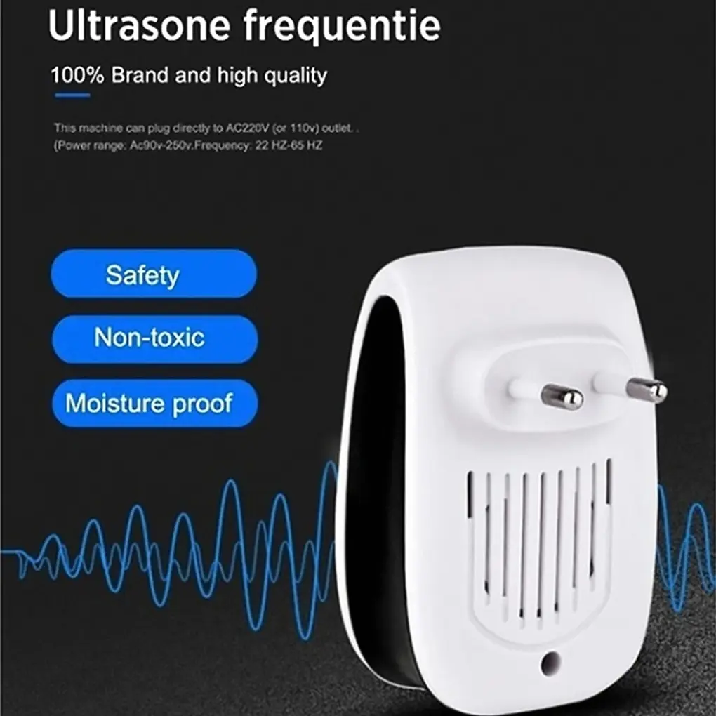 

Electronic Anti Mosquito Repellen Ultrasonic Rechargeble Cockroach Repellent Insect Pest Mouse Repeller EU/US/UK Plug 1/2pcs