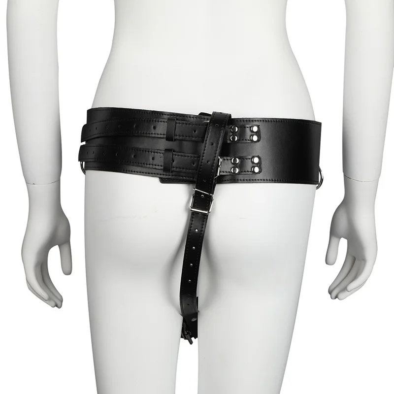 Бондаж из искусственной кожи Женский мастурбатор ремешок регулируемые штаны