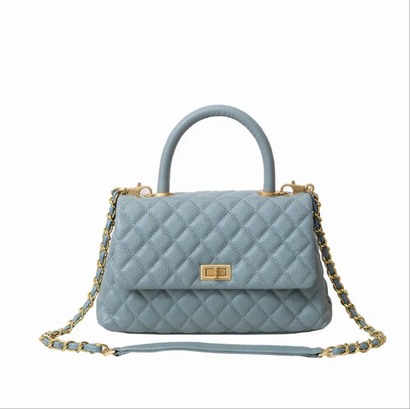 

Genuine Leather Diamond Lattice Shoulder Bags Designer Handbags Handtassen Dames Sac Bandouliere Femme Schoudertas