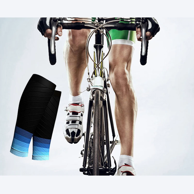 Спортивные защитные компрессионные гетры для бега велоспорта унисекс дышащие