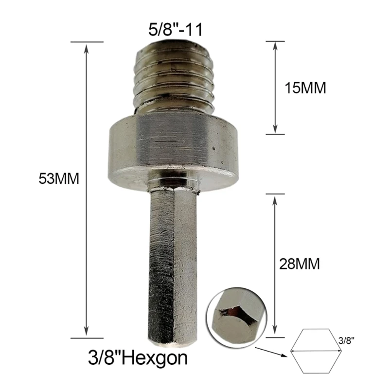 

Stainless Steel M14 Wire Adapter M10 Wire Button Automobile Polishing Machine