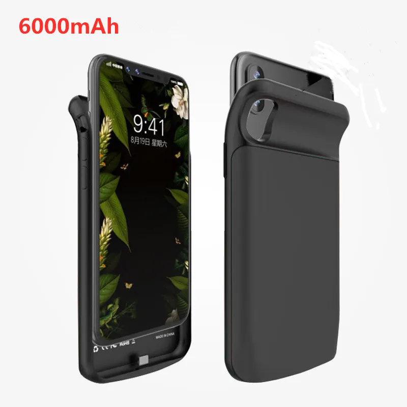 Внешний аккумулятор KQJYS 6000 мАч для iphone XR портативный внешний чехол зарядного
