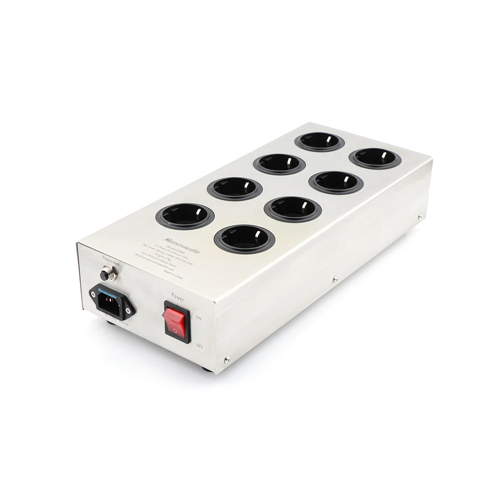 Monosaudio E800 HiFi фильтр завод Schuko розетка 8 способов AC кондиционер Audiophile очиститель