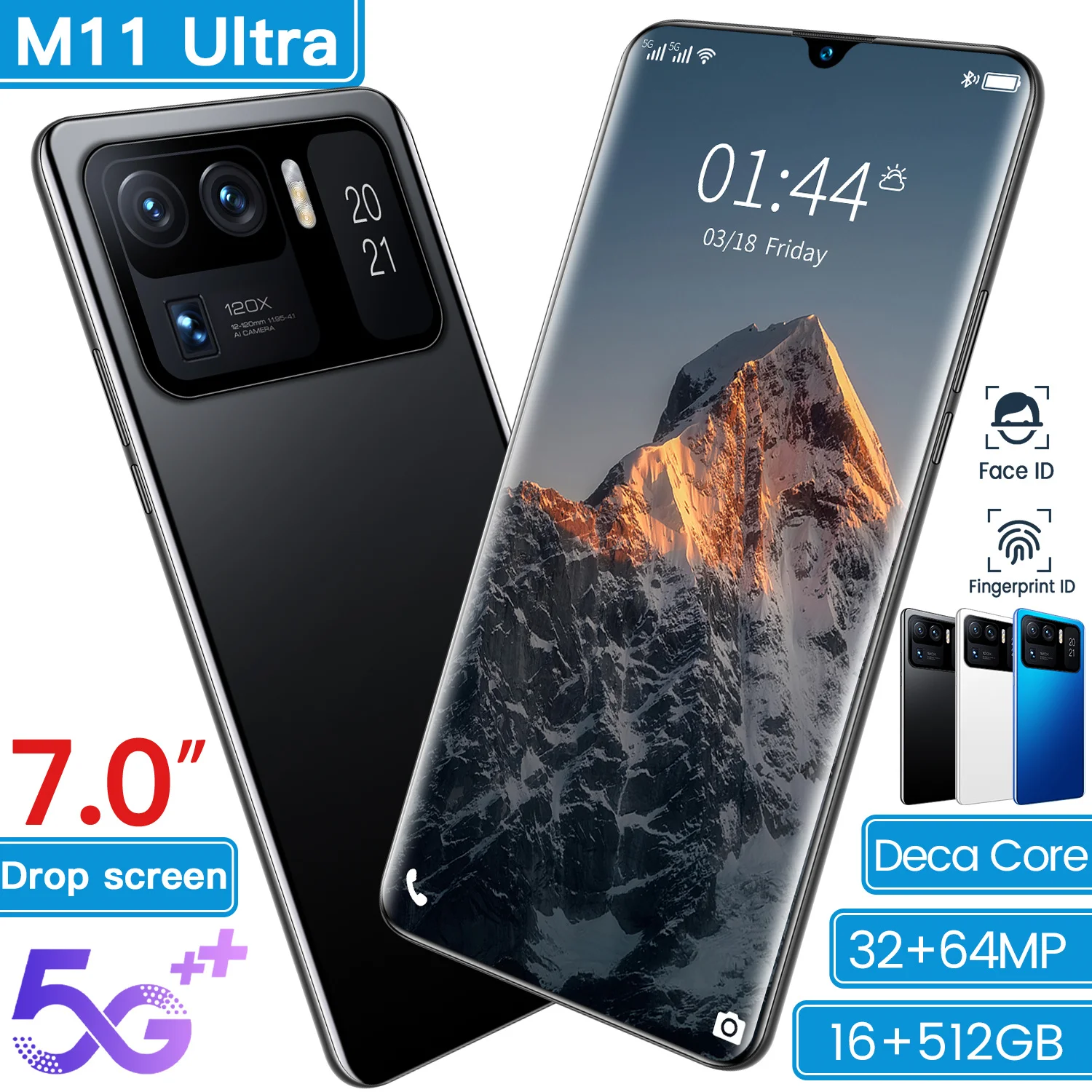M11 ультра смартфоны последняя модель с 16 Гб + 512 ГБ 7 0 дюйма дешевый сотовый телефон